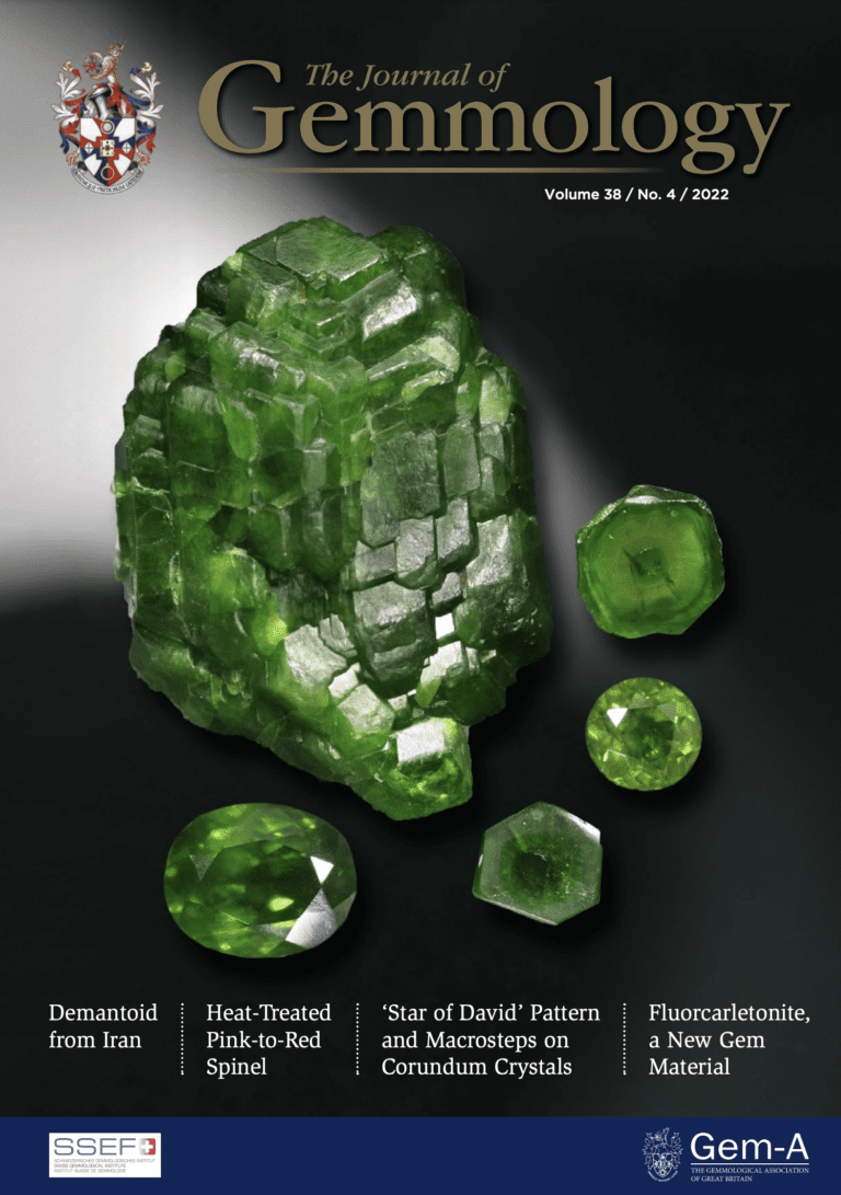 The Journal of Gemmology Archive - The Journal of Gemmology Archive - 2022 38 4